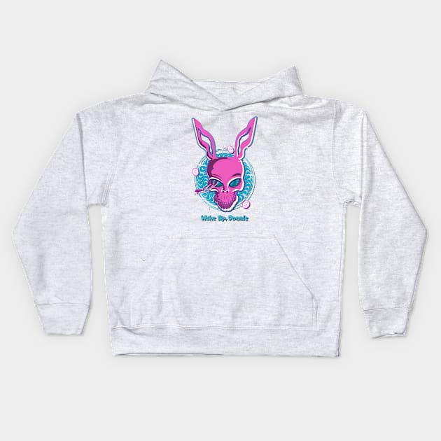 Wake Up Donnie Kids Hoodie by PalmGallery